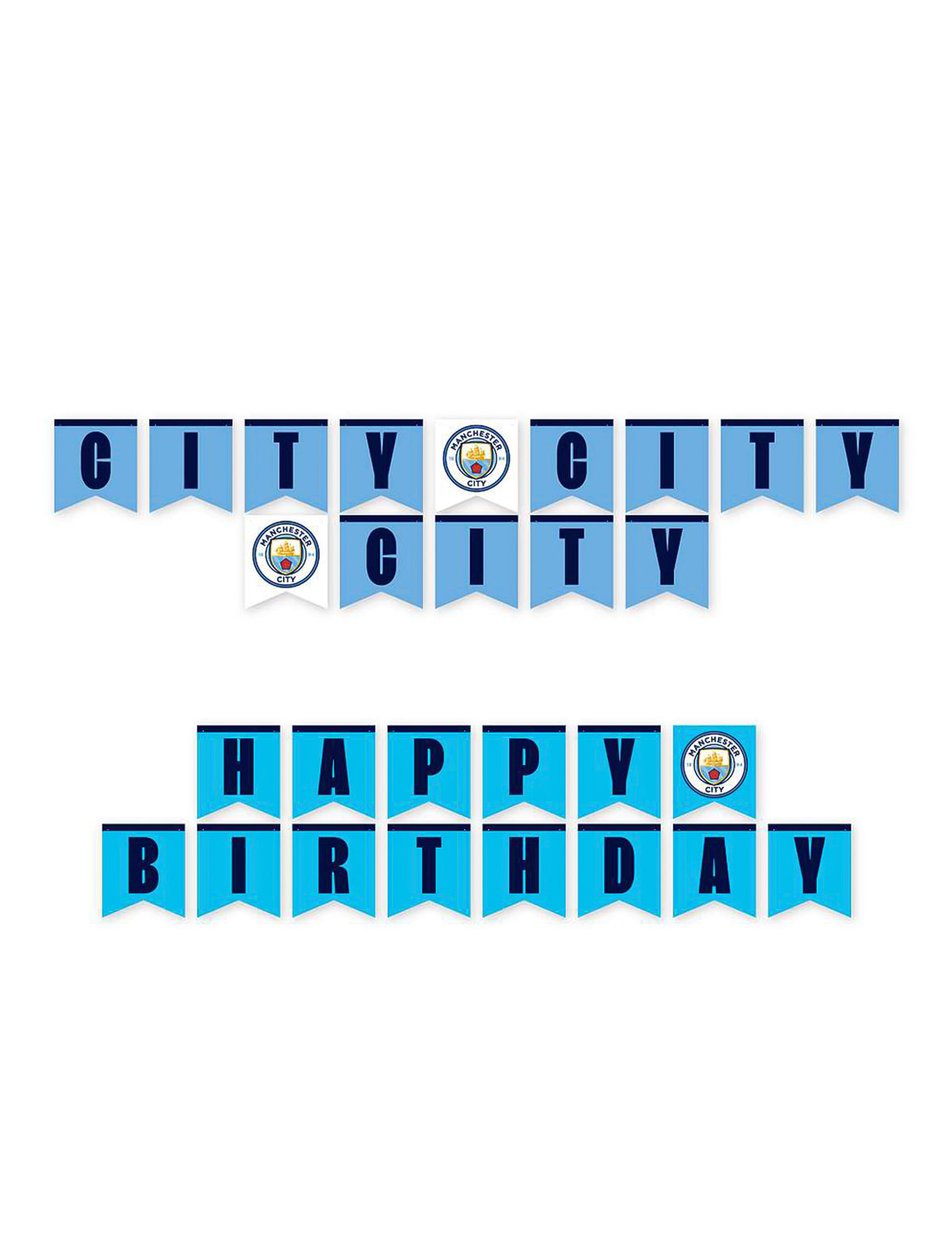Manchester City Football Club születésnapi készlet 44 darabos