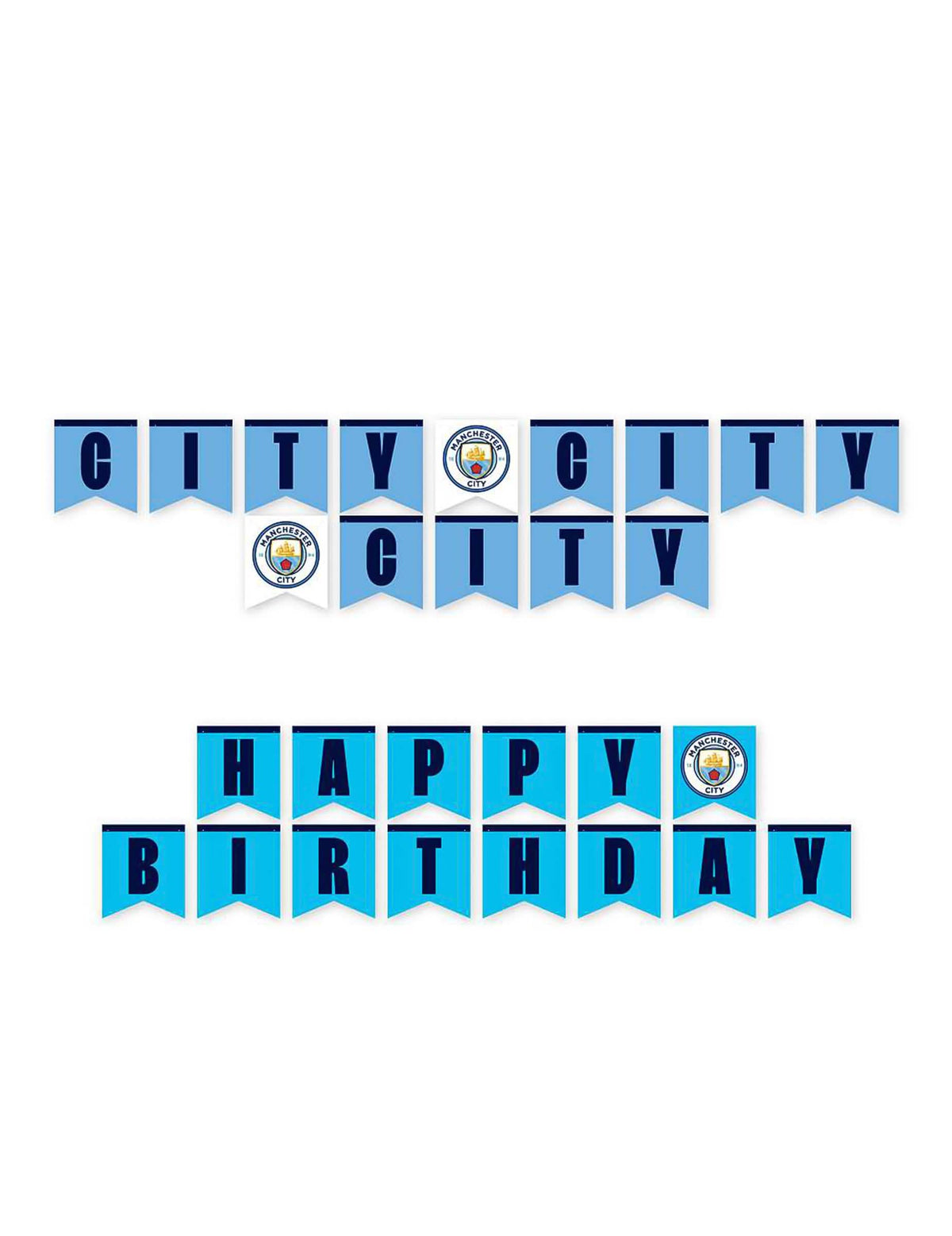 Manchester City Football Club születésnapi készlet 44 darabos