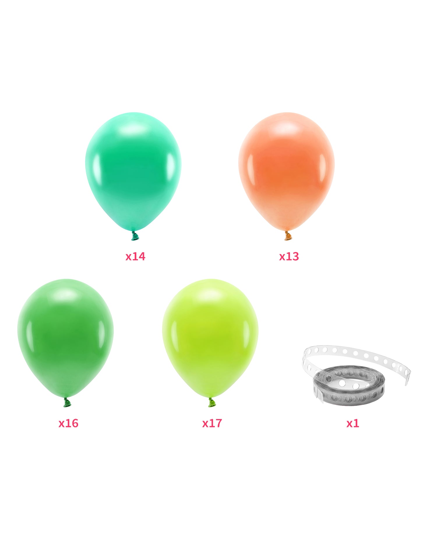 Trópusi dzsungel lufi ív készlet (60 darabos) születésnapokra