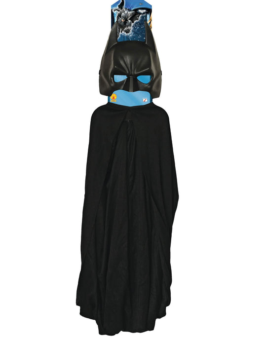 Vue d'ensemble du kit cape et masque Batman