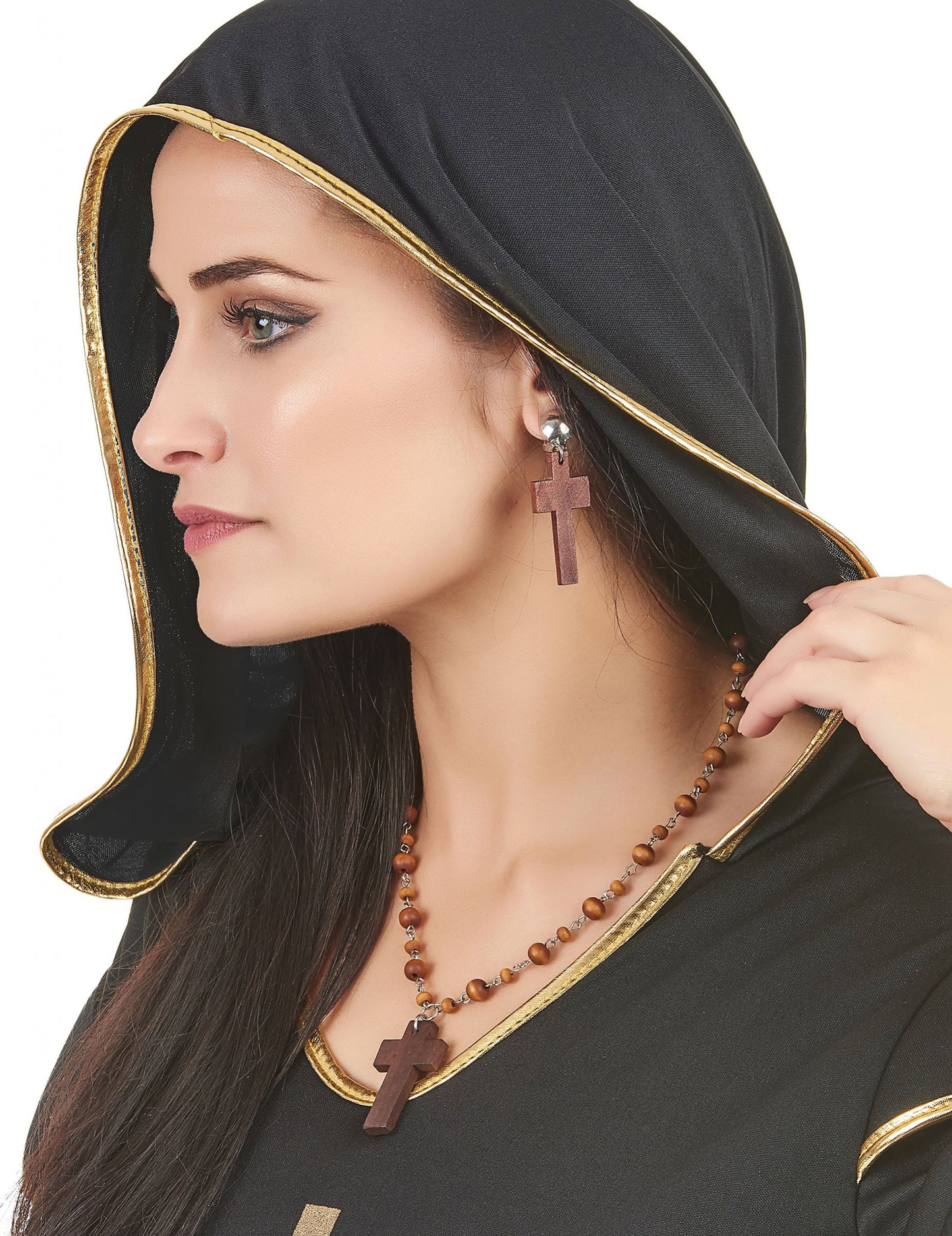 Női vallási nyaklánc és nyaklánc készlet