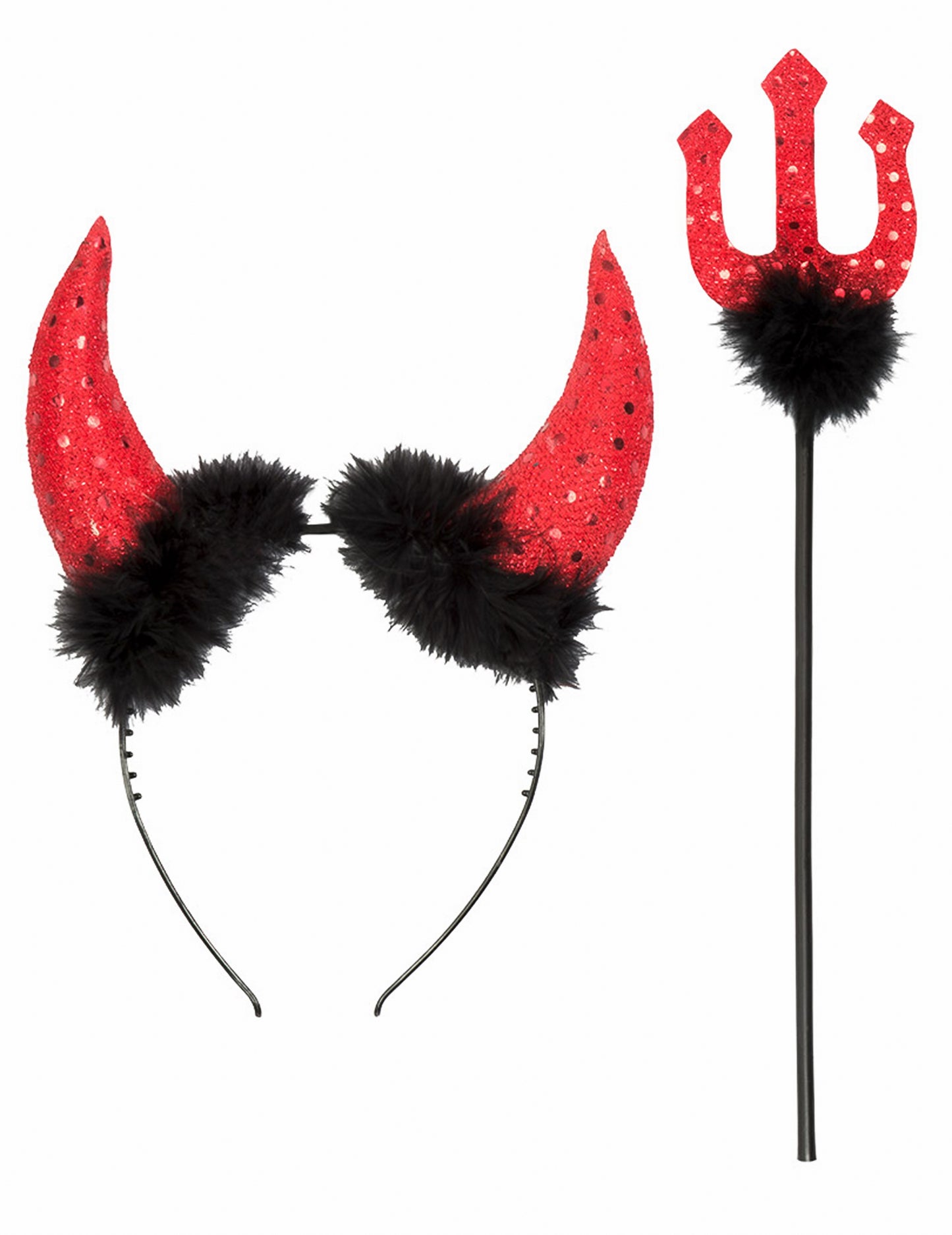 Halloween női ördög készlet