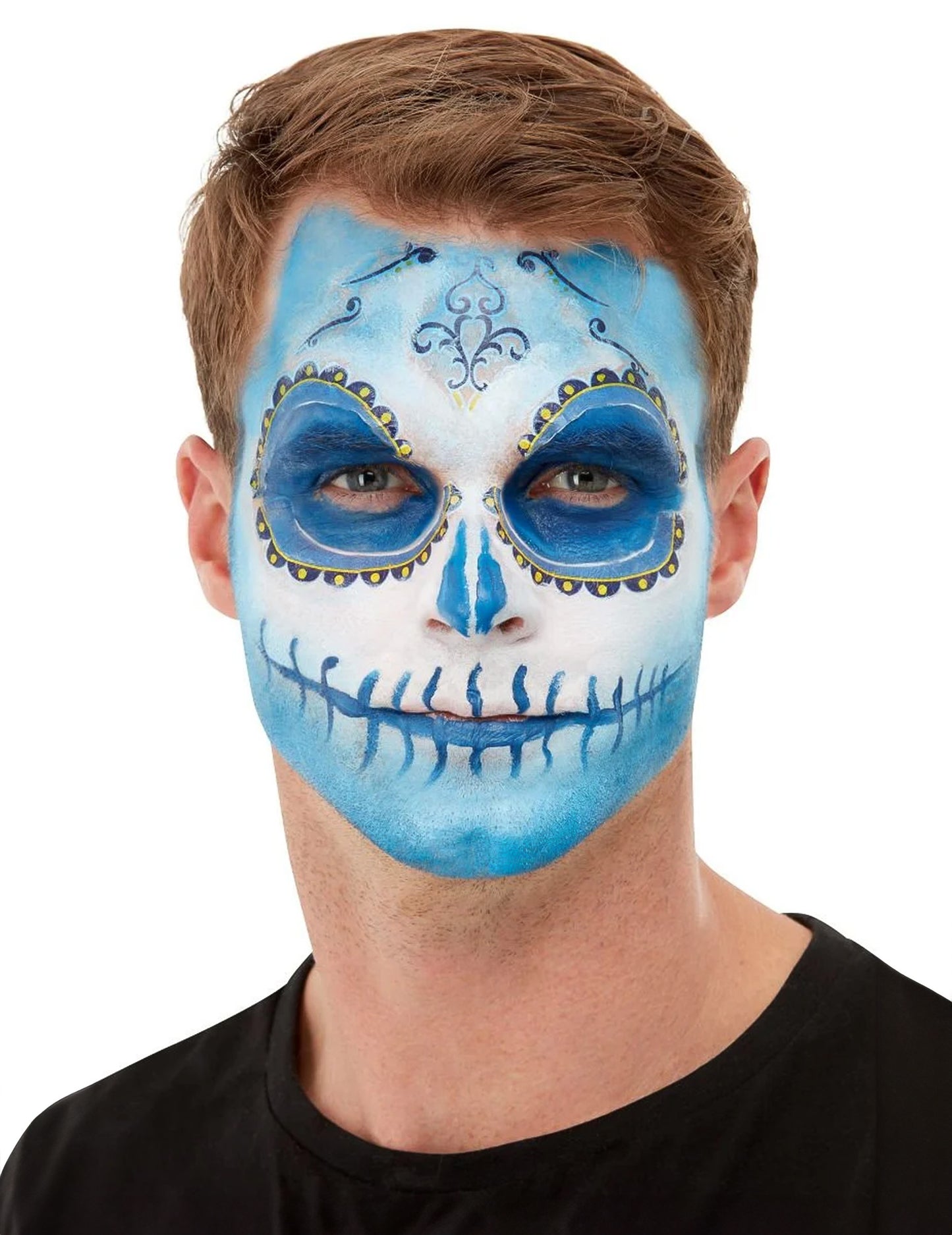 Make -Up Kit és Tatoo Dia de Los Muertos Blue Adult