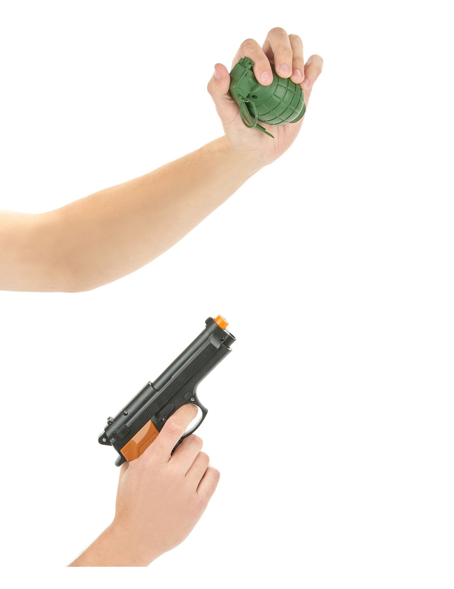 Détail des accessoires du kit revolver et grenade