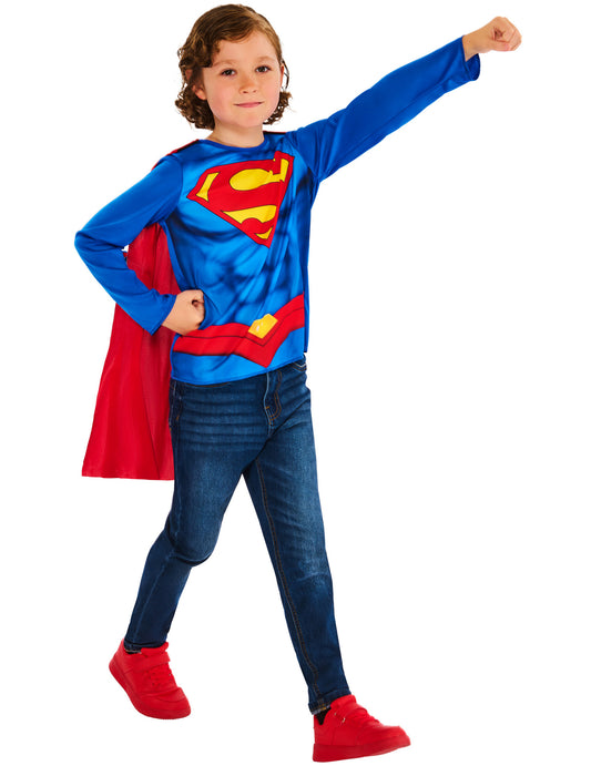 Superman™ gyerek felső és köpeny szett