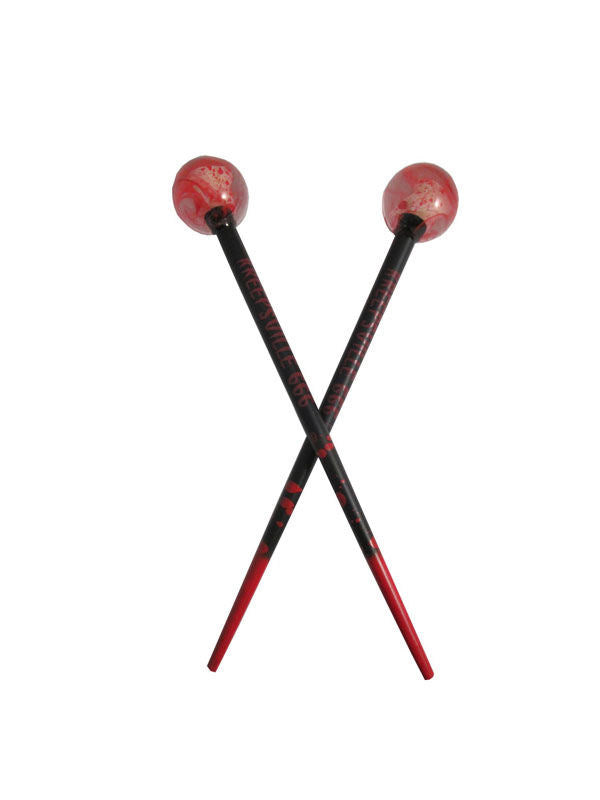 Kreepsville Gótikus Hajpálcák Fogak fekete-fehér-piros