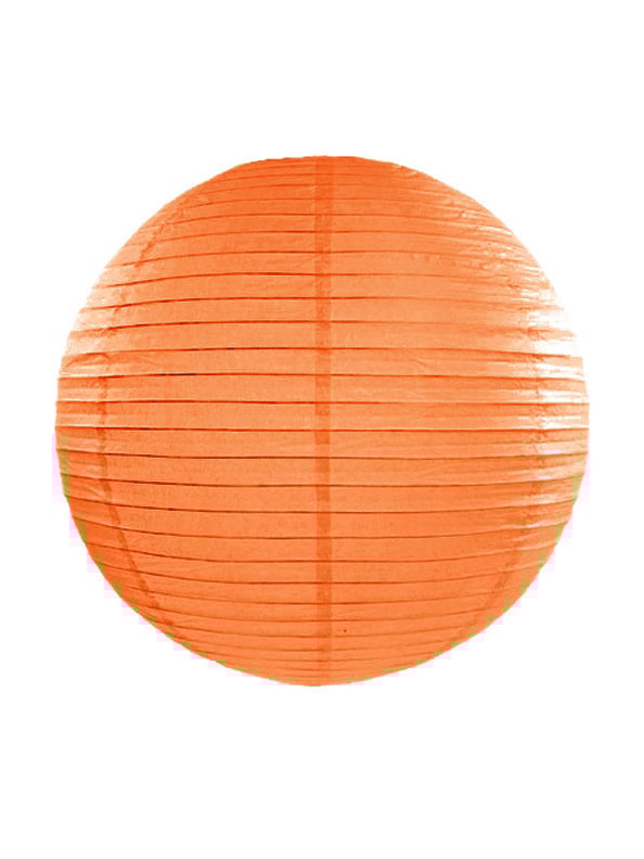 Narancssárga japán lampion 35 cm papírból, felakasztható