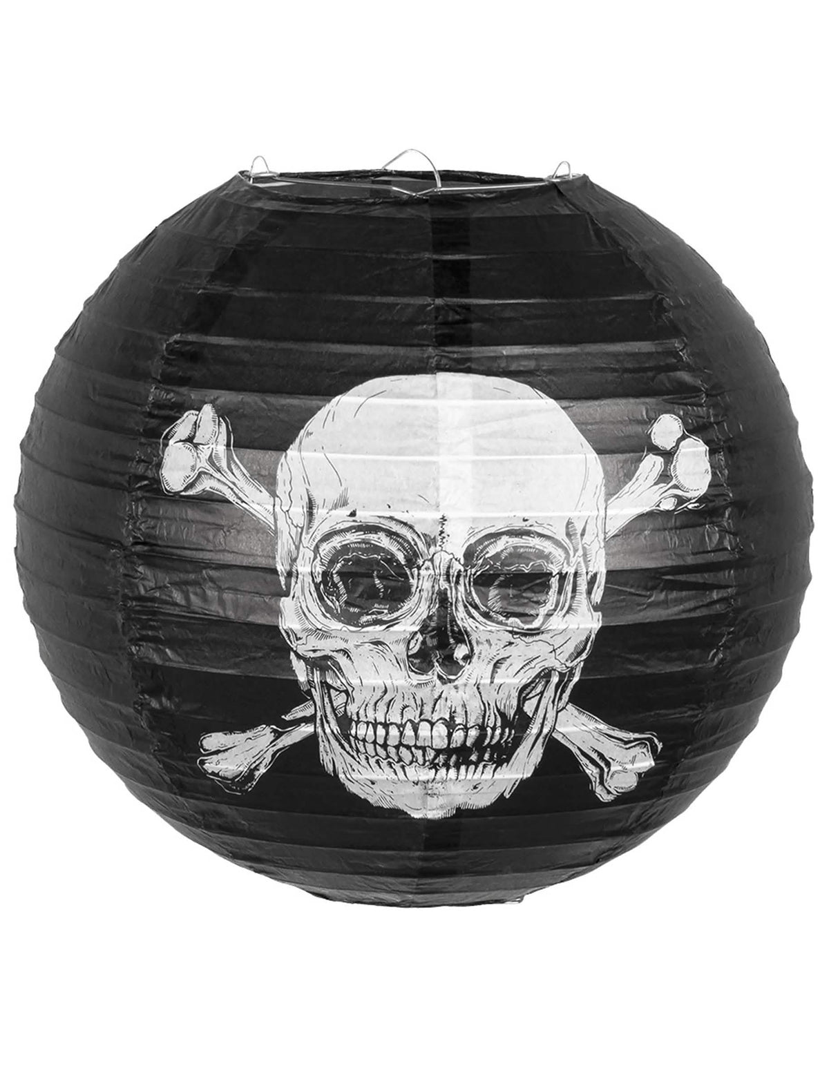 Fekete papír kalóz Jolly Roger lámpás fehér koponyafejjel
