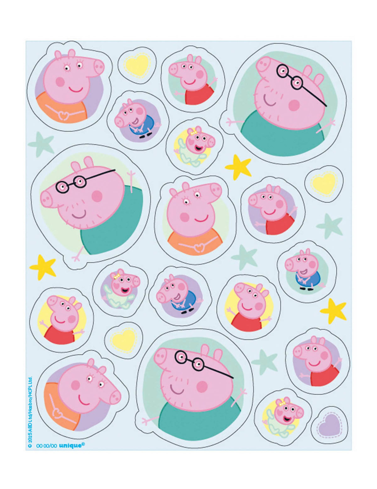 4 ív Peppa malac™ matrica készlet