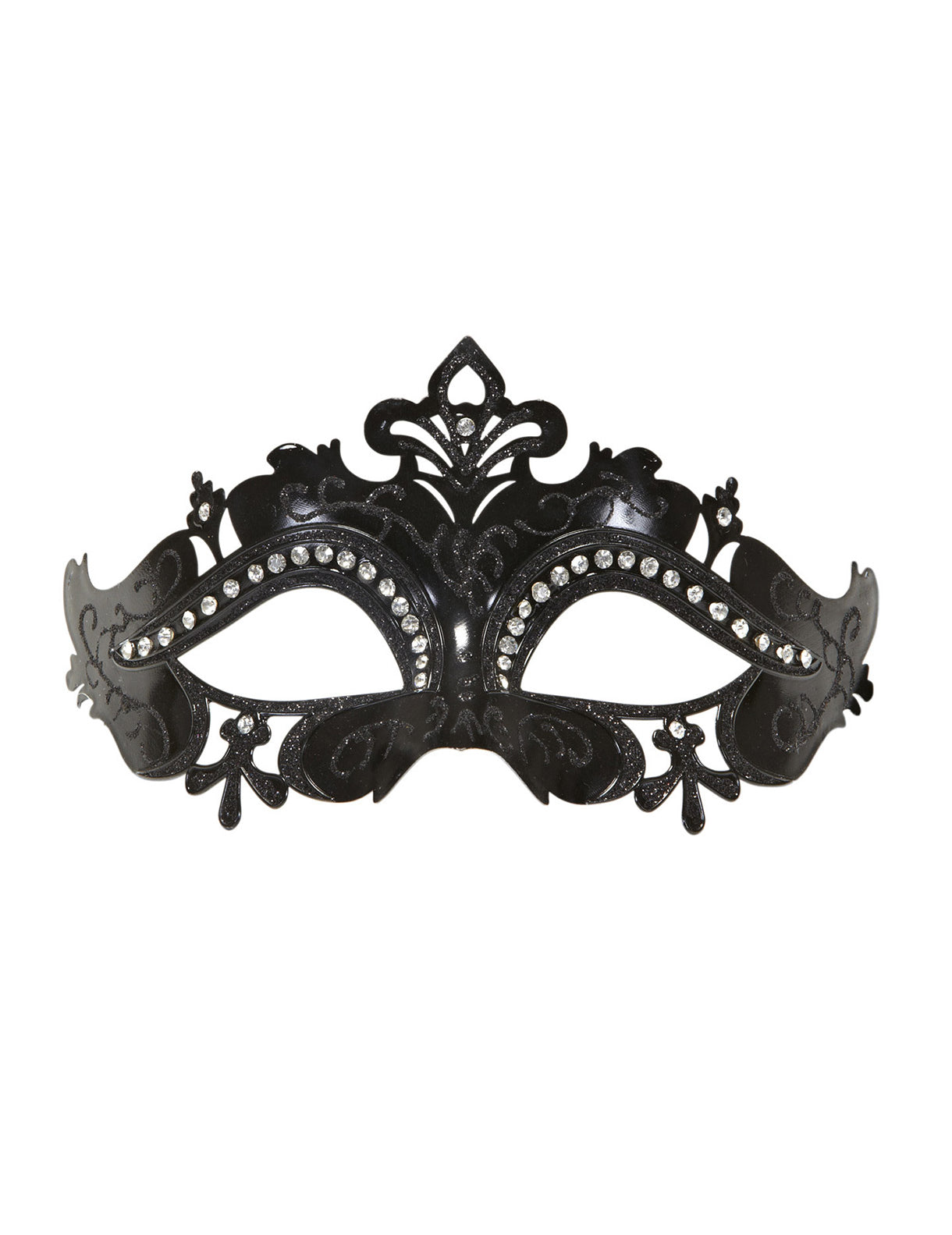 Venitian Wolf fekete felnőtt strasszok