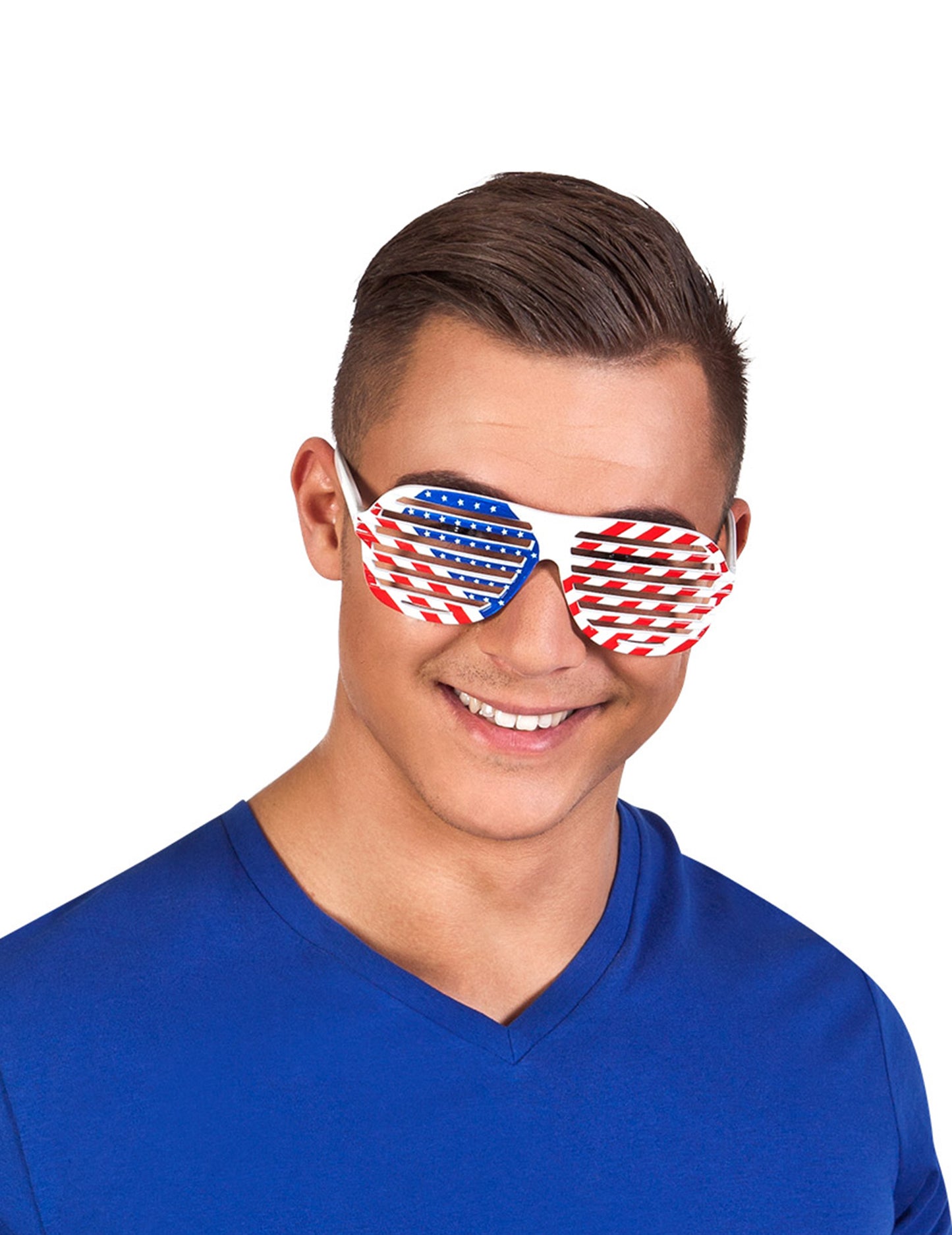 Fehér szemüveg USA zászló felnőtt