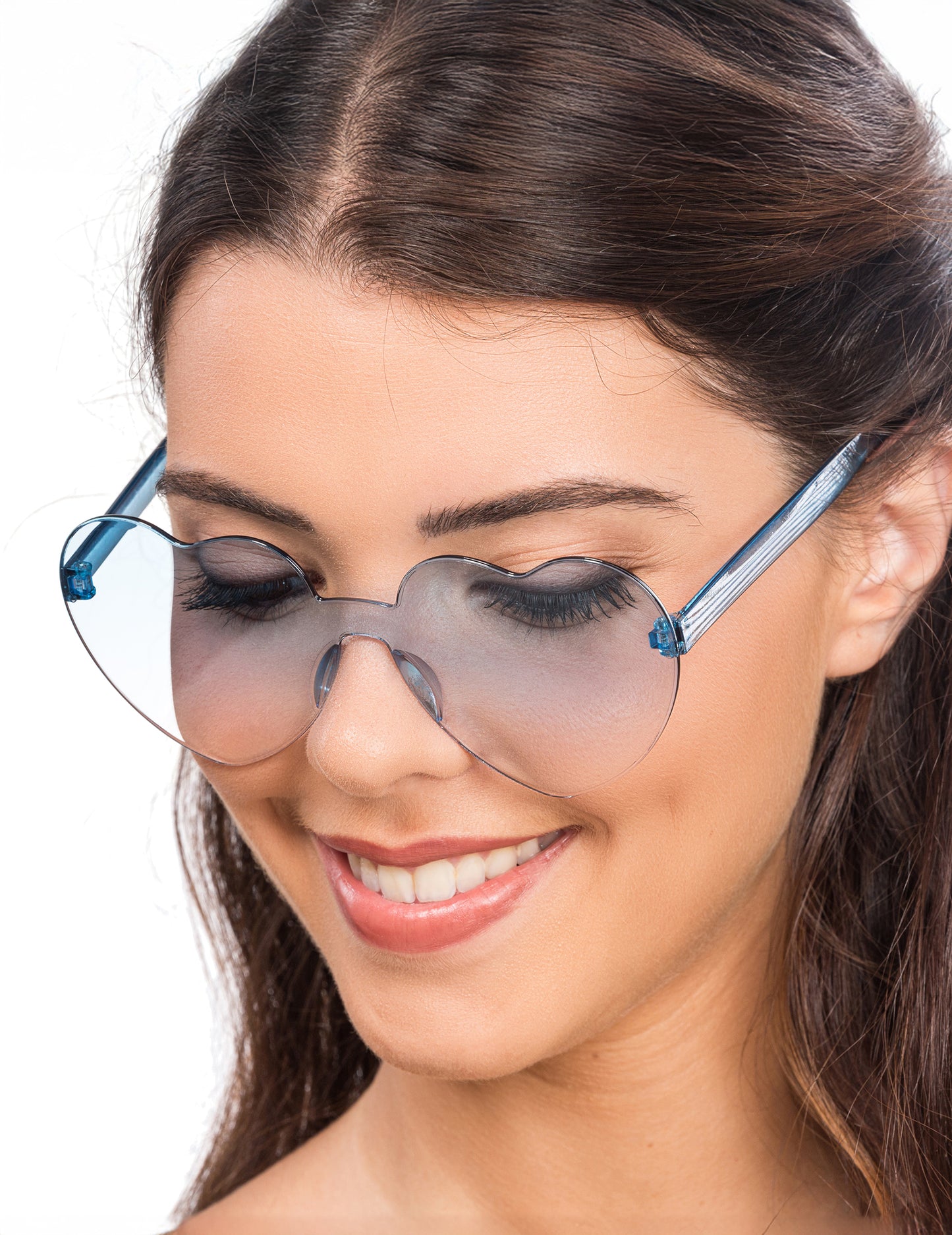 Szív szemüveg kék füstölt szemüveg felnőtt