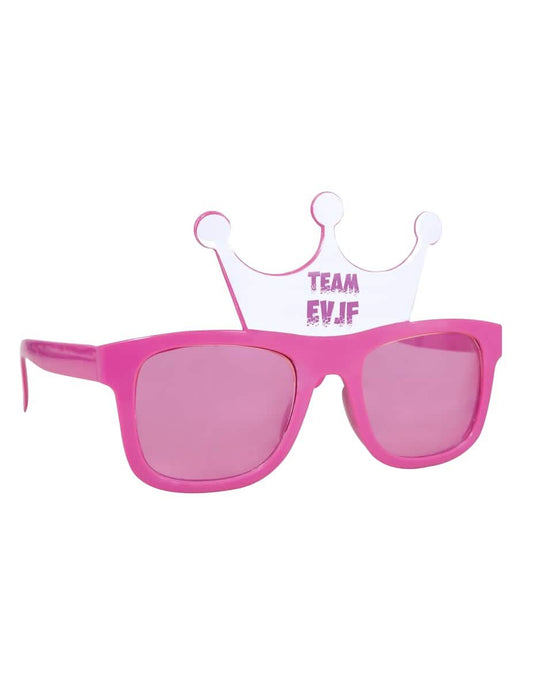 Vue de trois-quarts des lunettes couronne Team EVJF