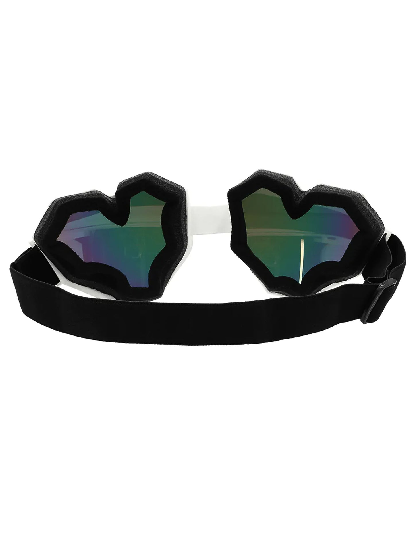 Felnőtt fehér szív sí szemüveg