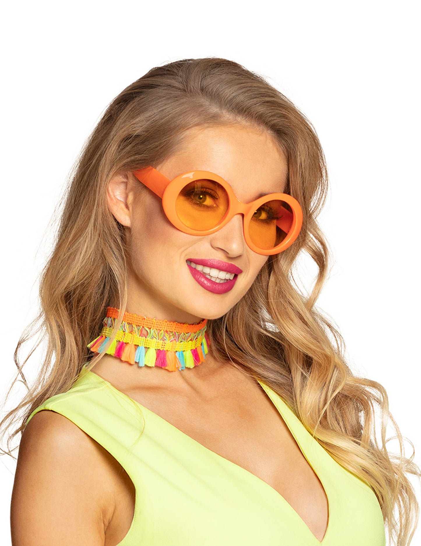 Felnőtt narancssárga diszkó szemüveg