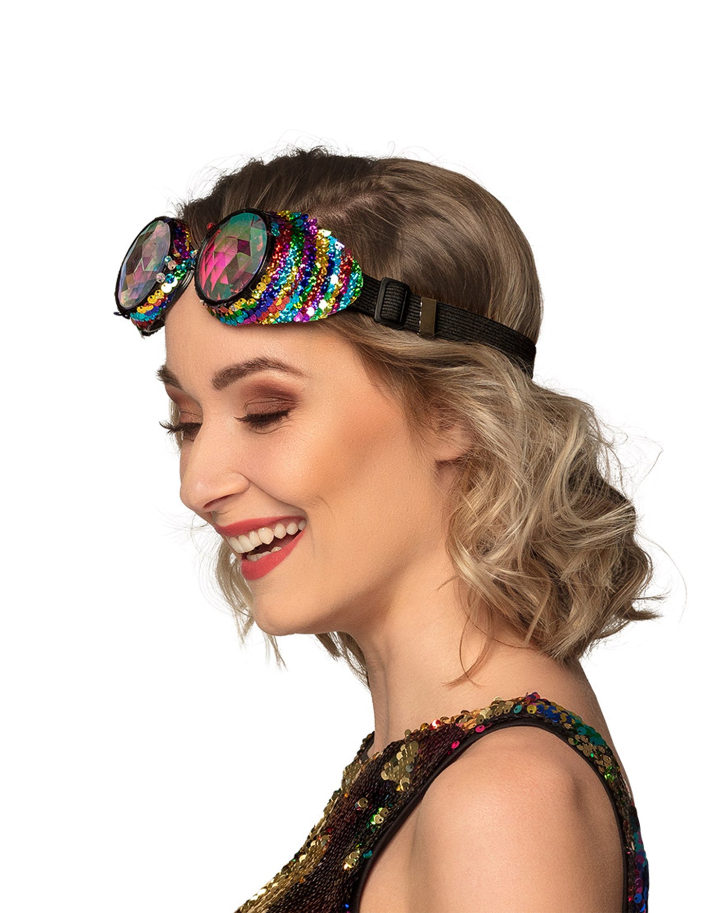 Szivárványos party szemüveg