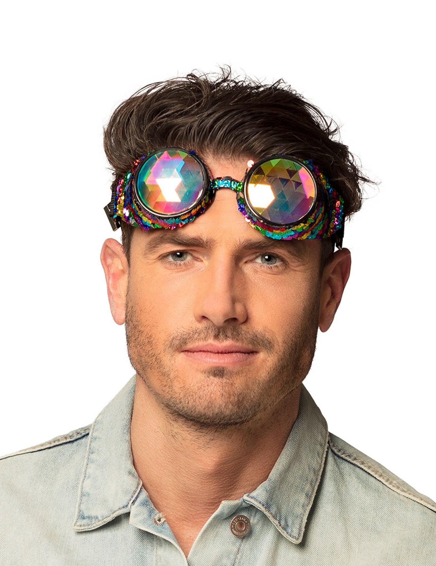 Szivárványos party szemüveg