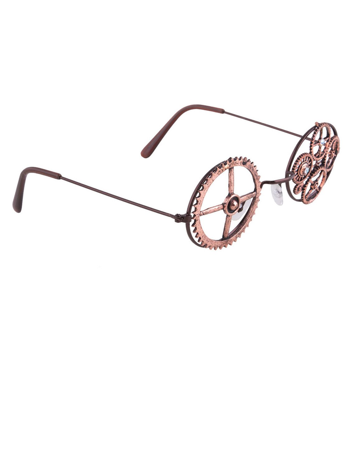 Kerek steampunk bronz szemüveg