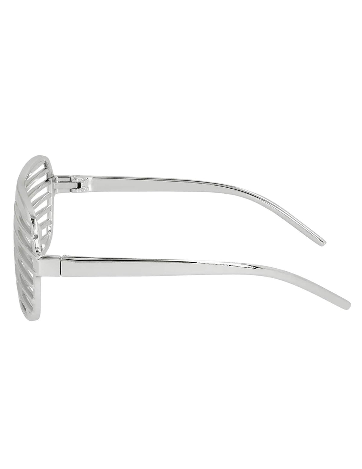 Vue de profil des lunettes striées pour adulte