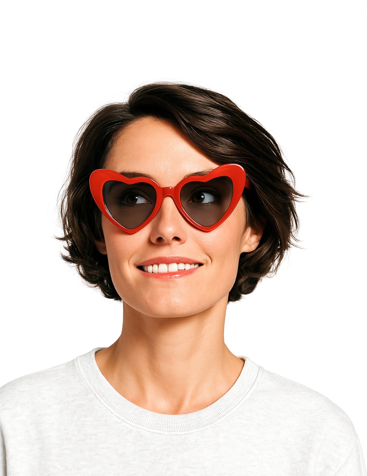 Vintage vörös szív szemüveg