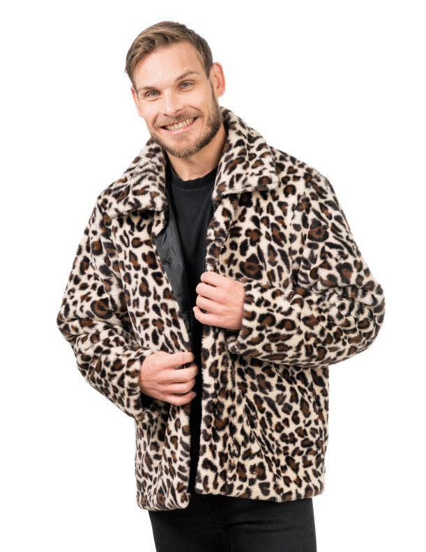 Felnőtt leopárd hamis szőrme