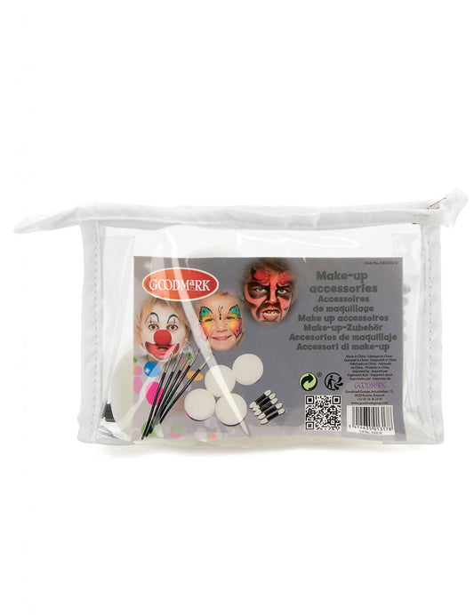 Vue de dos de la trousse d'accessoires de maquillage pour déguisement