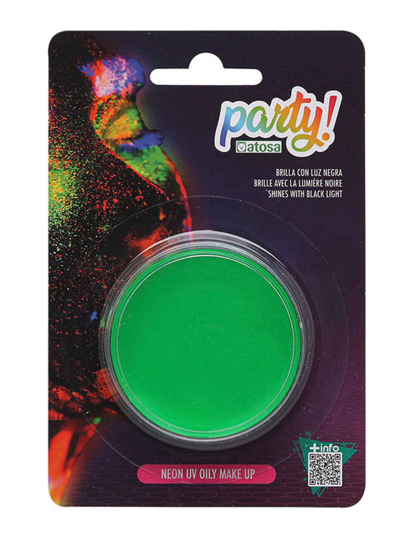 Fluo zöld neon smink 7,8 g