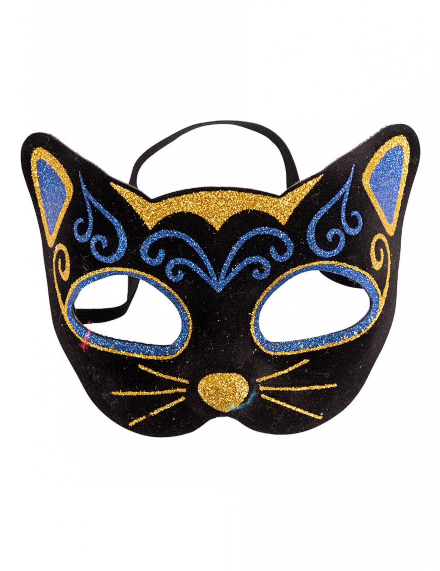 Vue de face du masque de chat pour adulte
