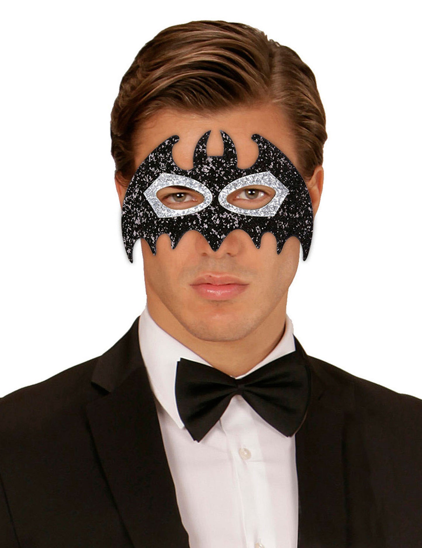 Kopasz egér fényes maszk fekete és felnőtt szürke