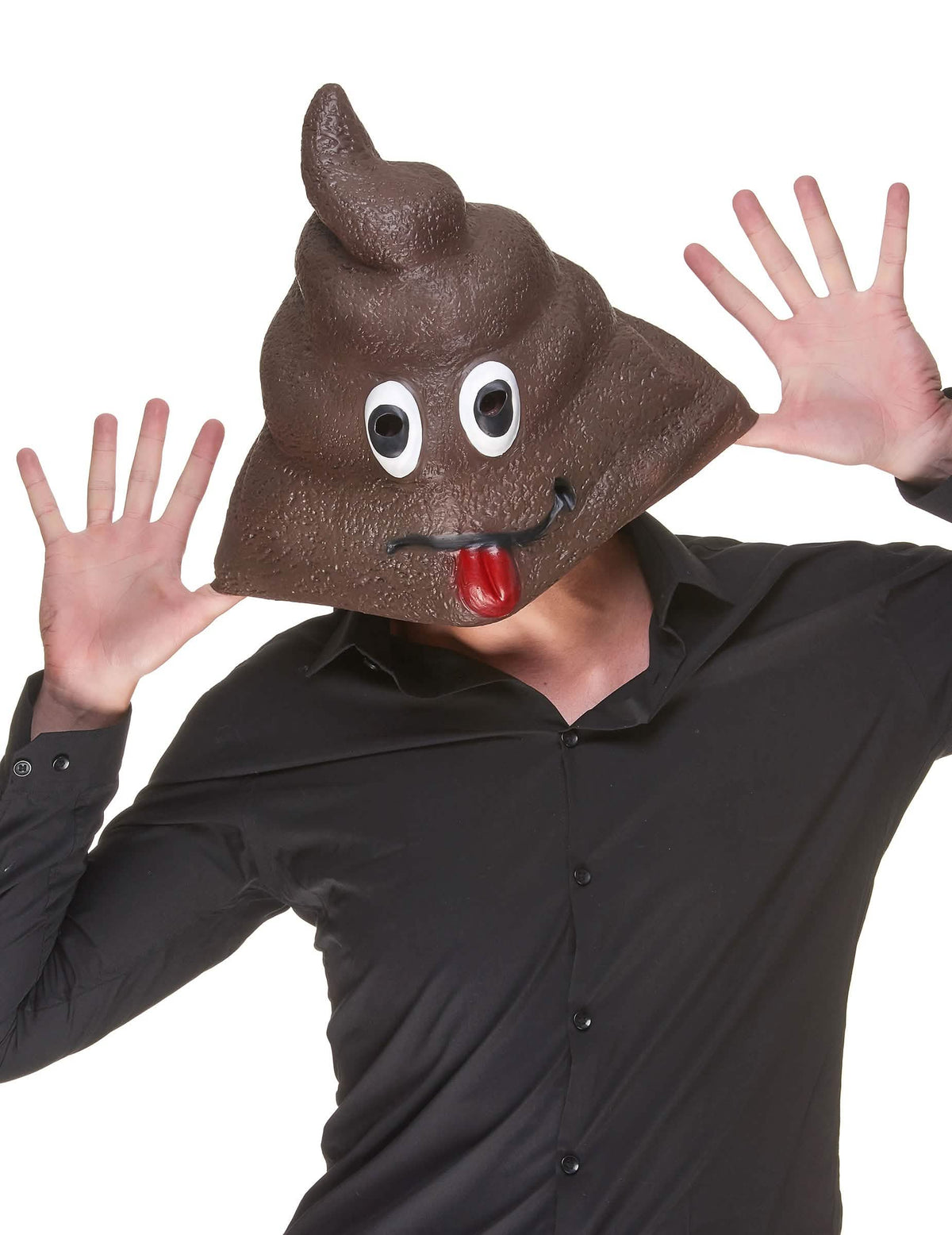 A felnőtt Caca latex maszk elölnézete