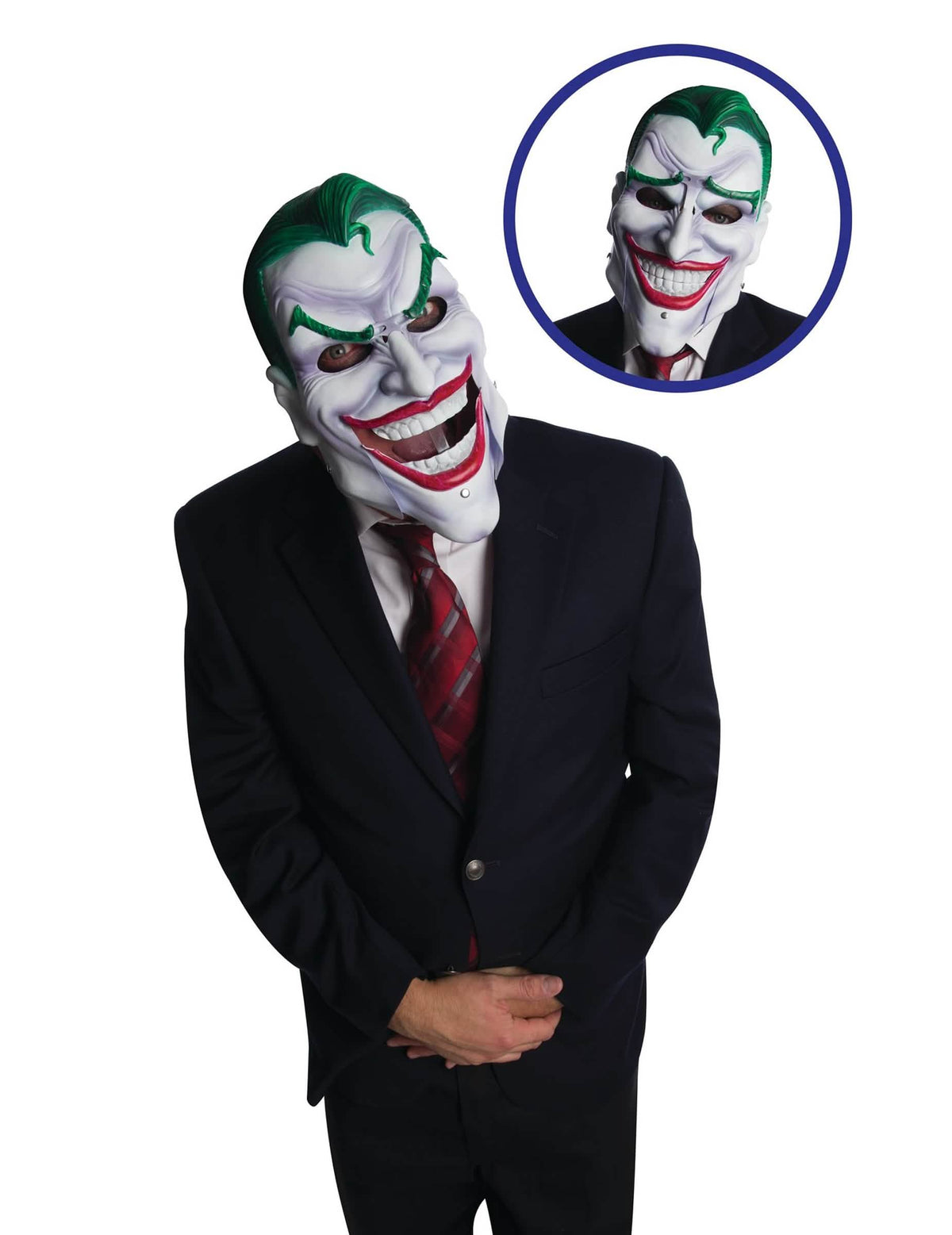 A luxus artikulált Joker maszk mozgó állkapcsának részlete