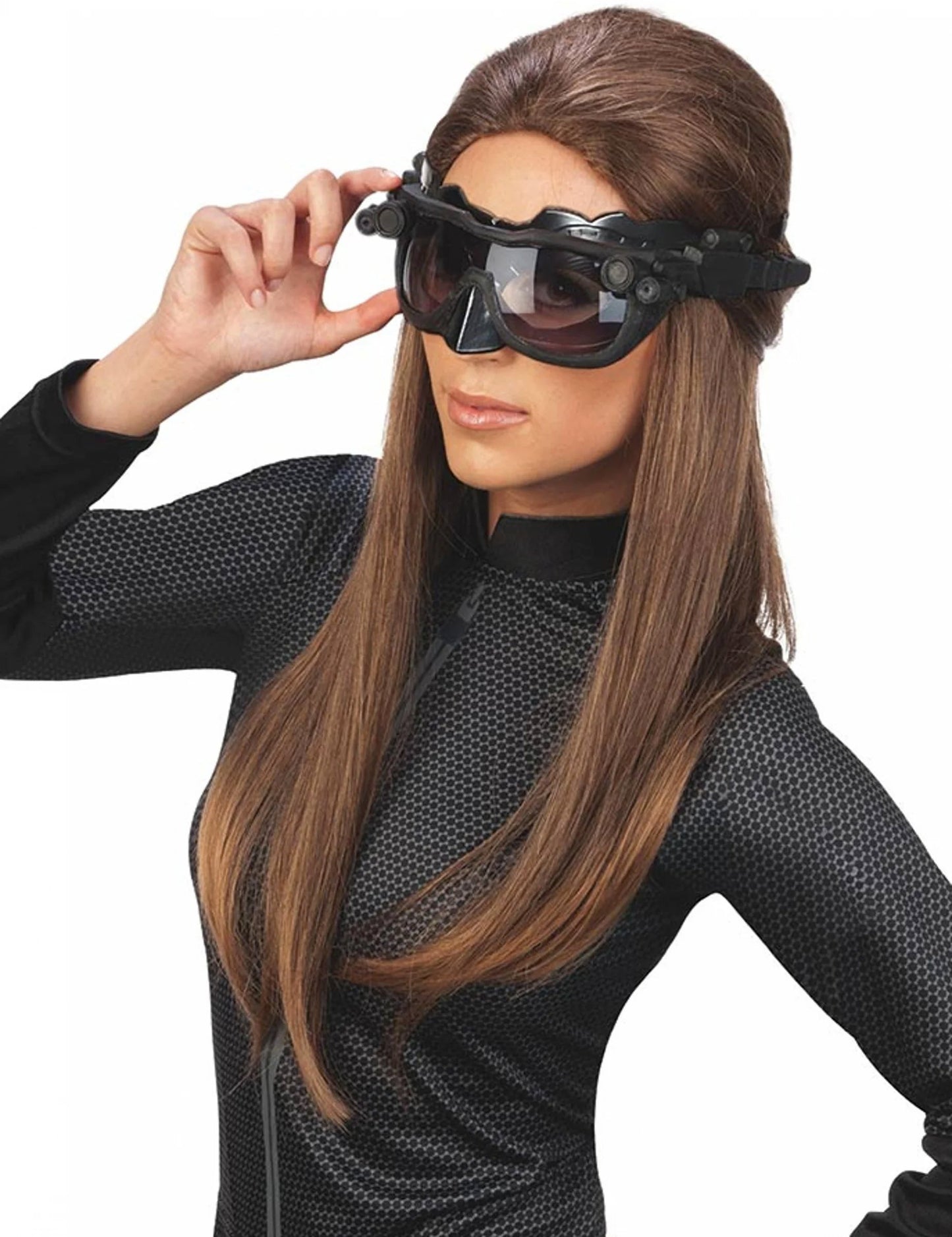 Gros plan sur le masque luxe Catwoman The Dark Knight Rises