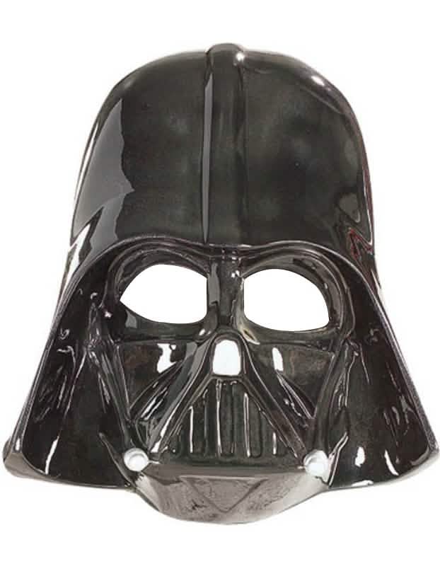 Fekete, fényes Star Wars Darth Vader gyermekmaszk
