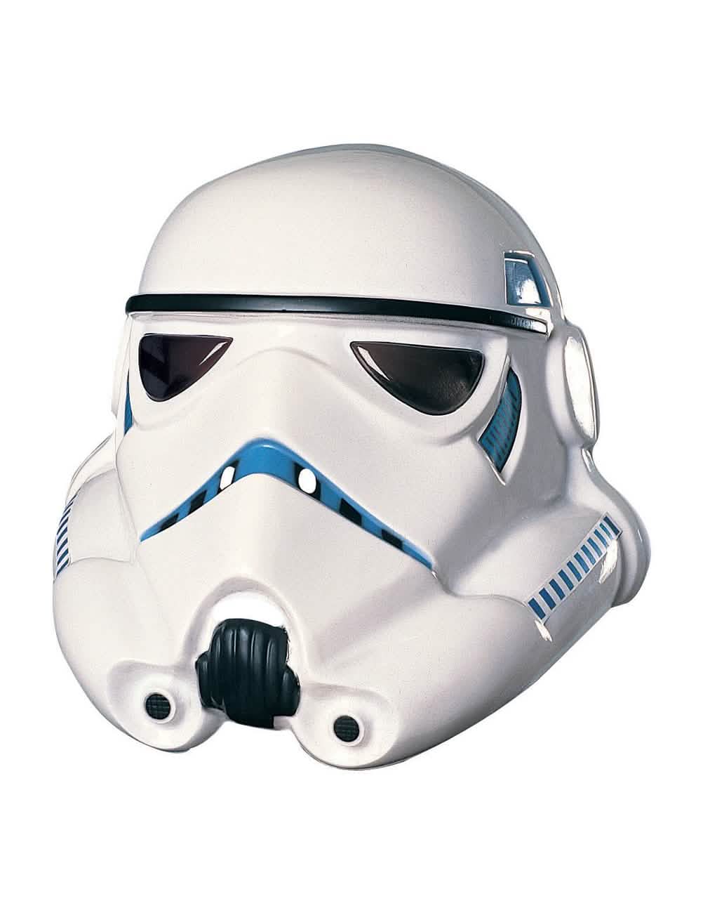 PVC Stormtrooper maszk felnőtt fehér kék részletekkel