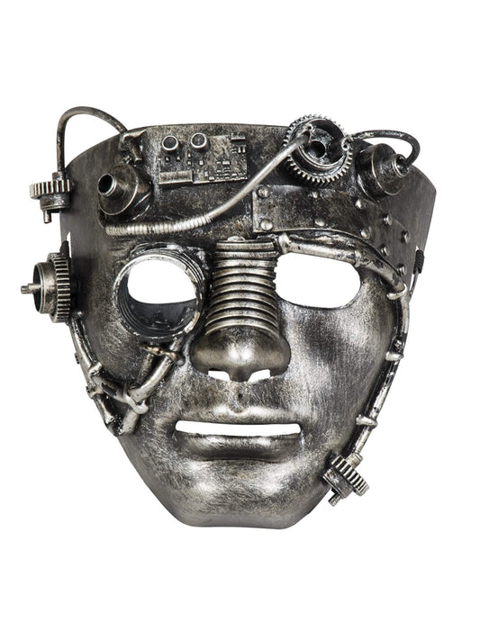 A felnőtteknek készült steampunk arcmaszk elölnézete