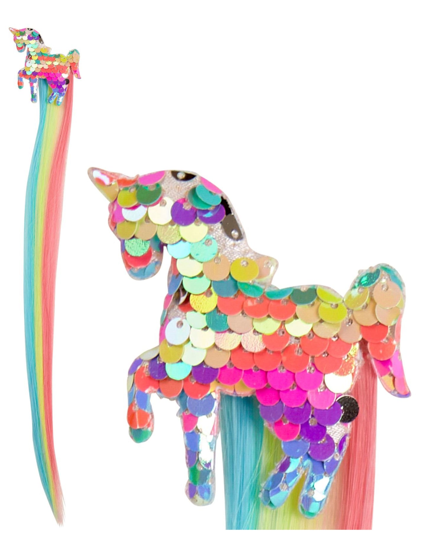 Többszínű kanóc hajjal a hajhoz