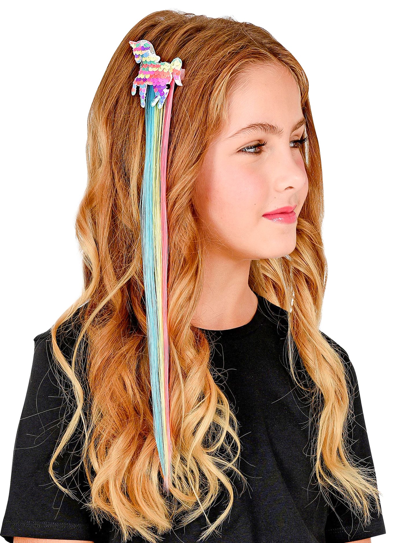 Többszínű kanóc hajjal a hajhoz