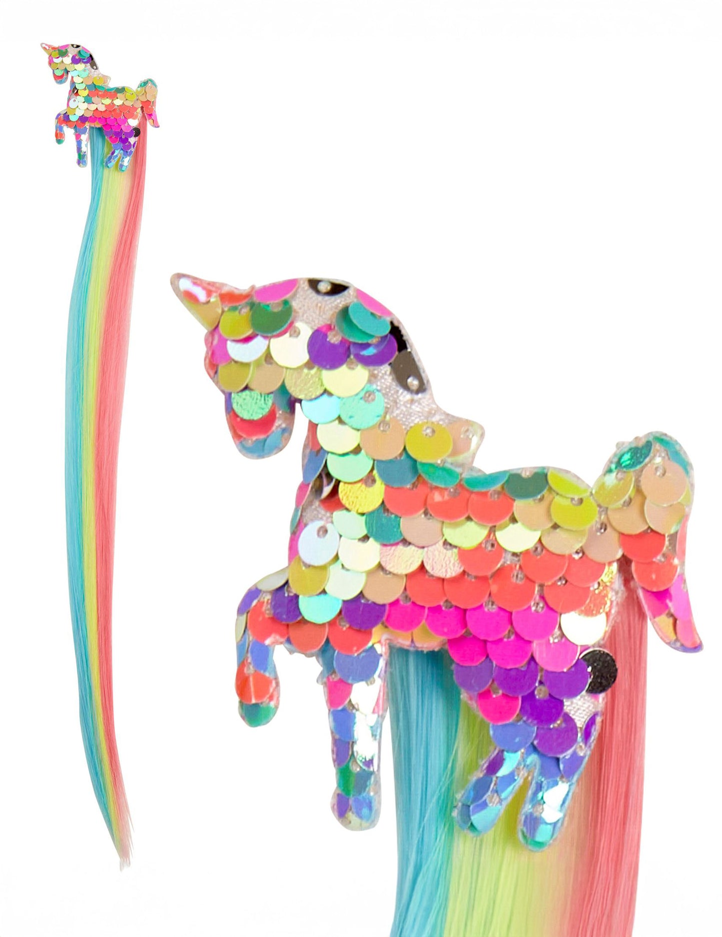 Többszínű kanóc hajjal a hajhoz