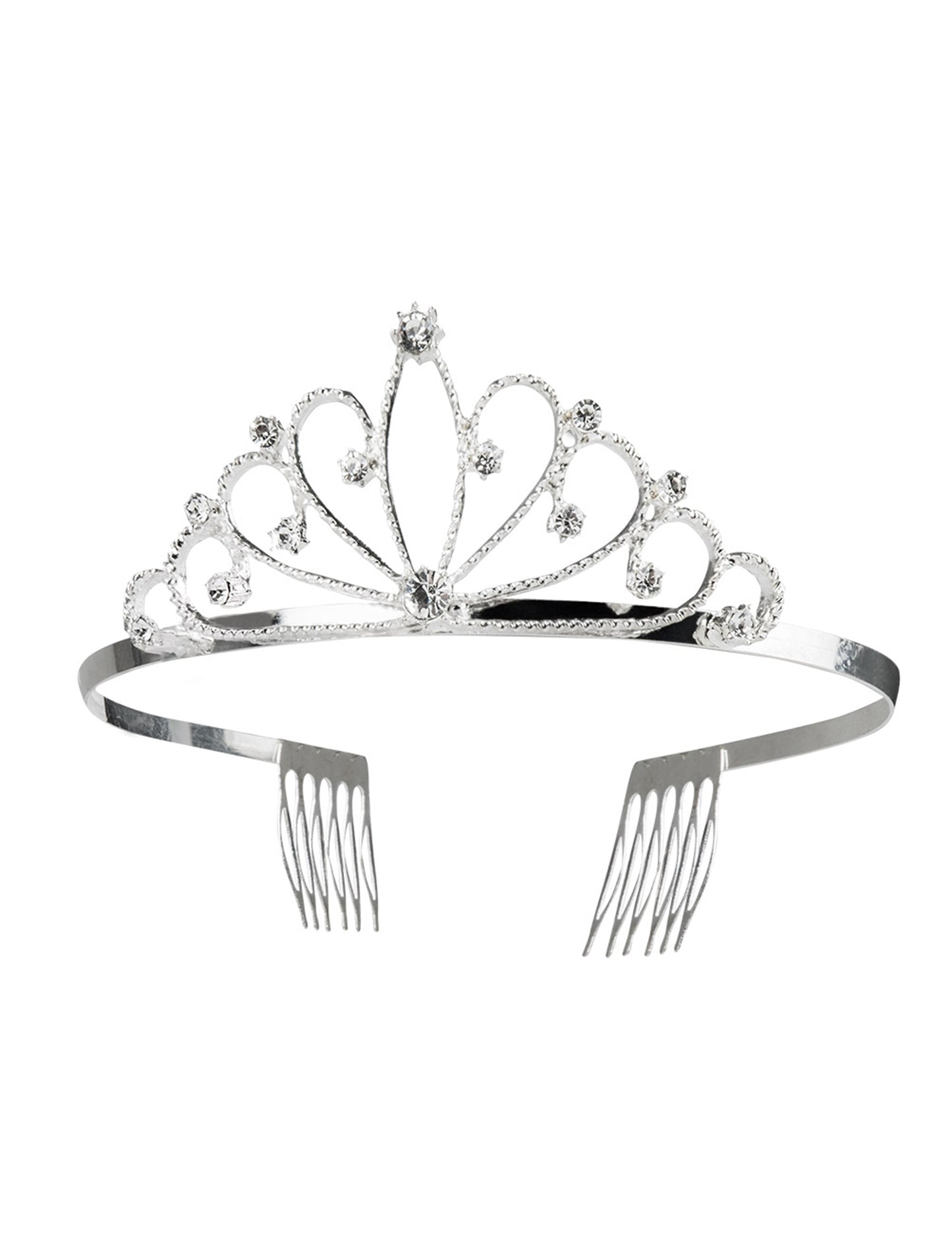 Mini ezüst korona nő