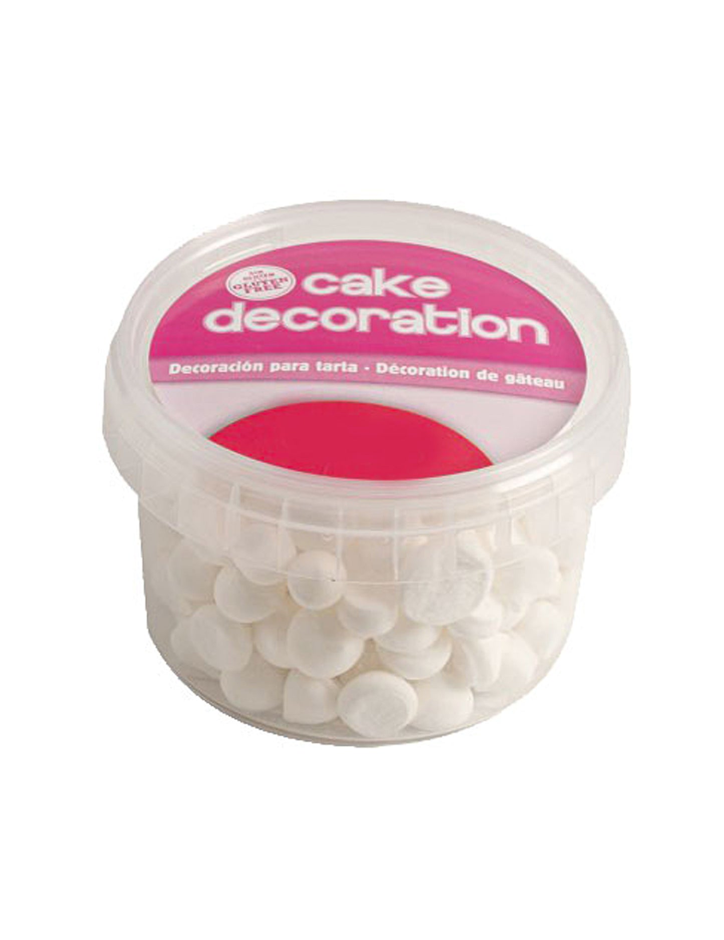 Mini fehér habcsók tortadíszítéshez, 90 g, gluténmentes