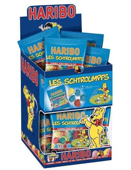 Mini bonboons smurf haribo bonboons tasak