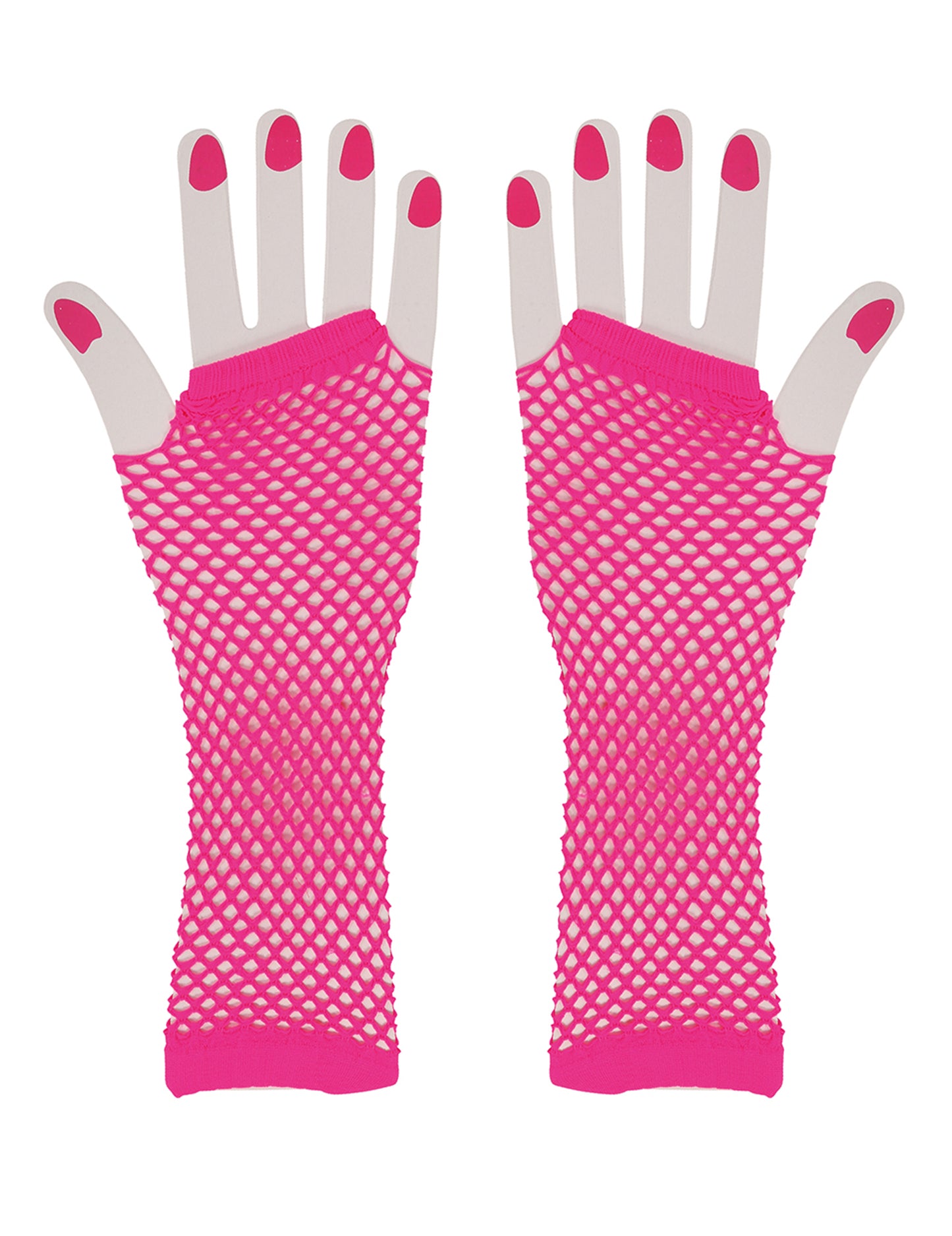 Női rózsaszín hosszú ujjatlan kesztyű