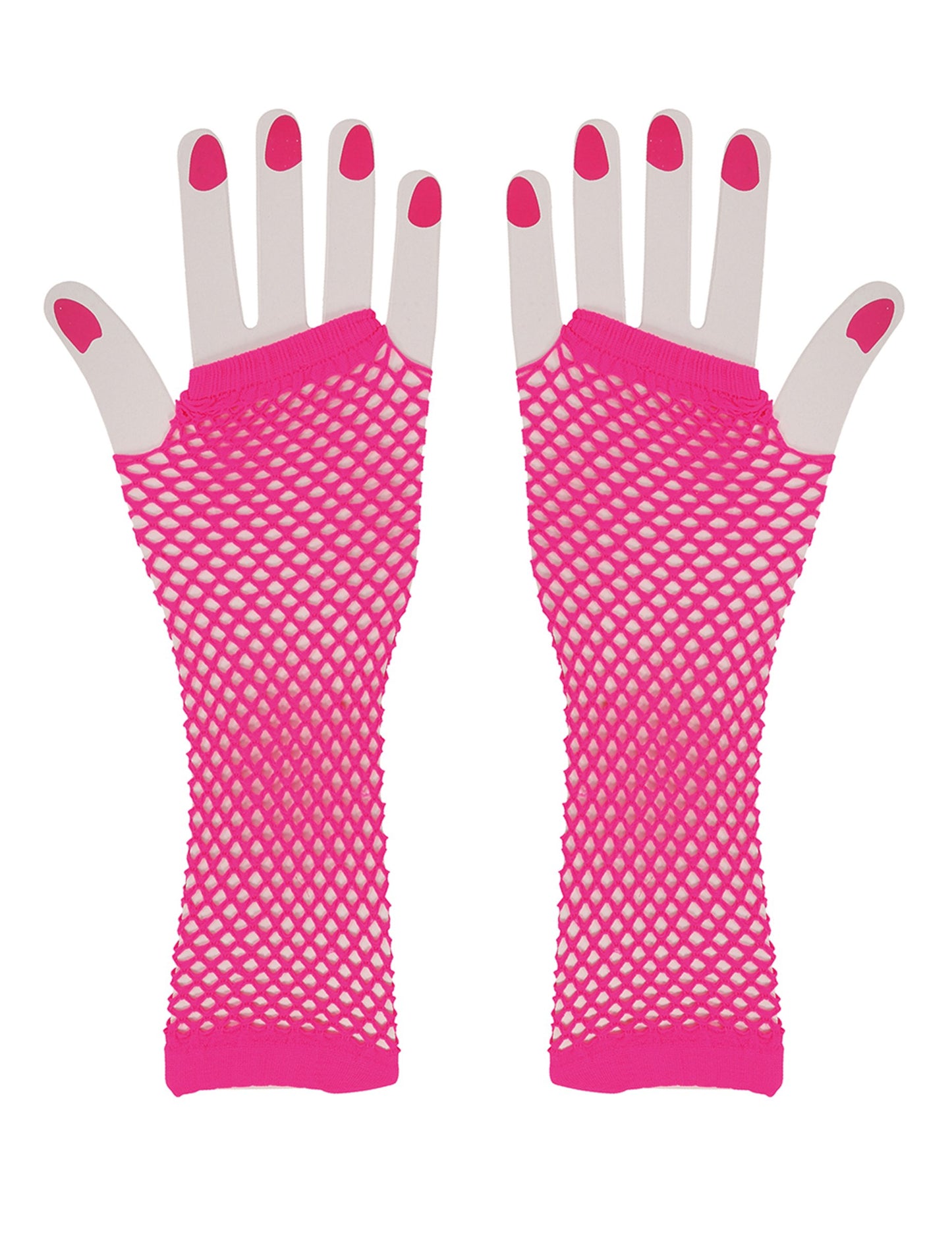 A női hosszú hálós kesztyű párja elölről