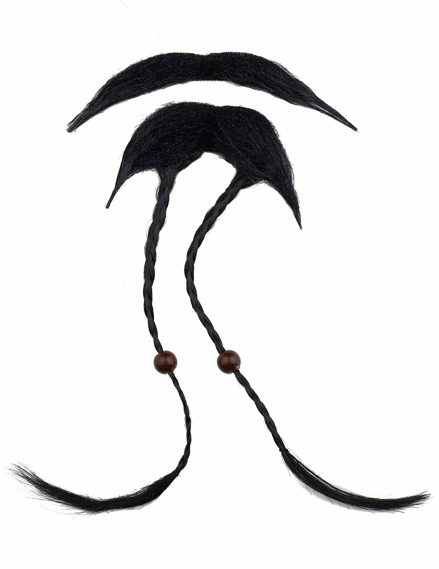 A kalóz bajusz és kecskebárány lapos nézete