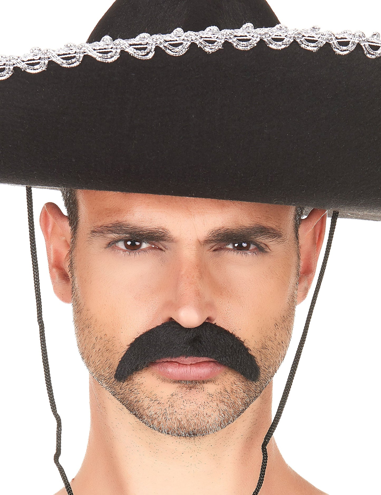 Moustache noire pour adulte noire