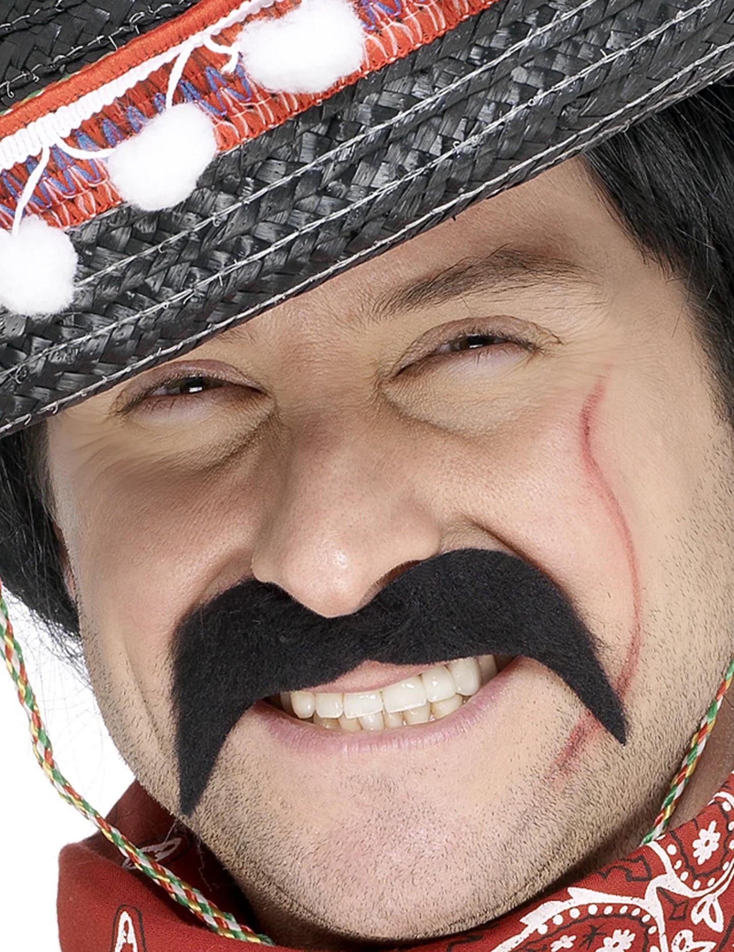 Fekete bajusz bandit mexikói felnőtt