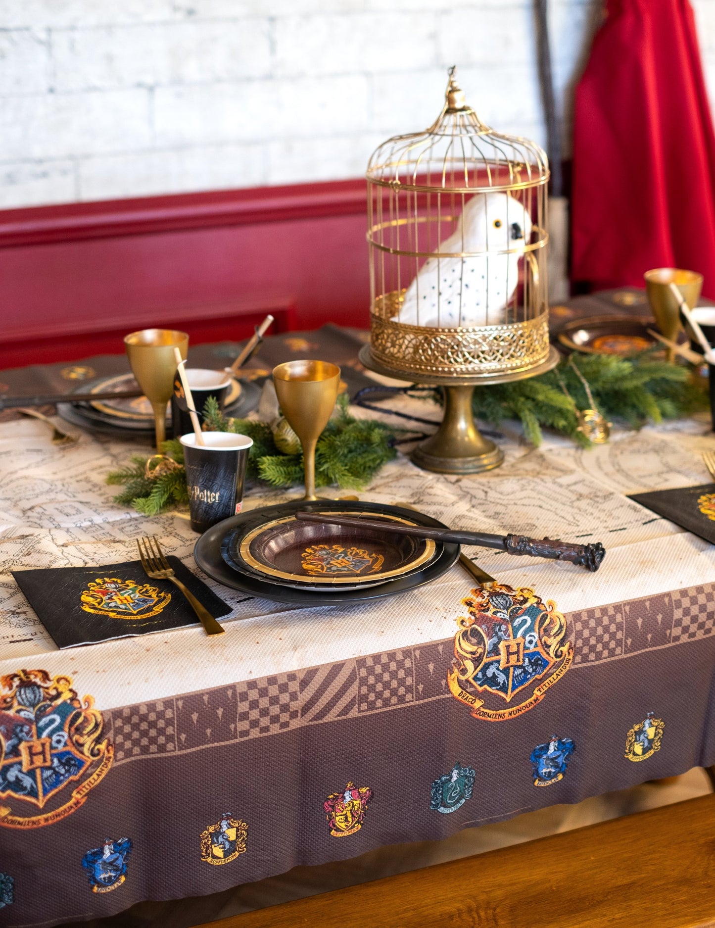 Marauder kártya terítő 120x180 cm Harry Potter