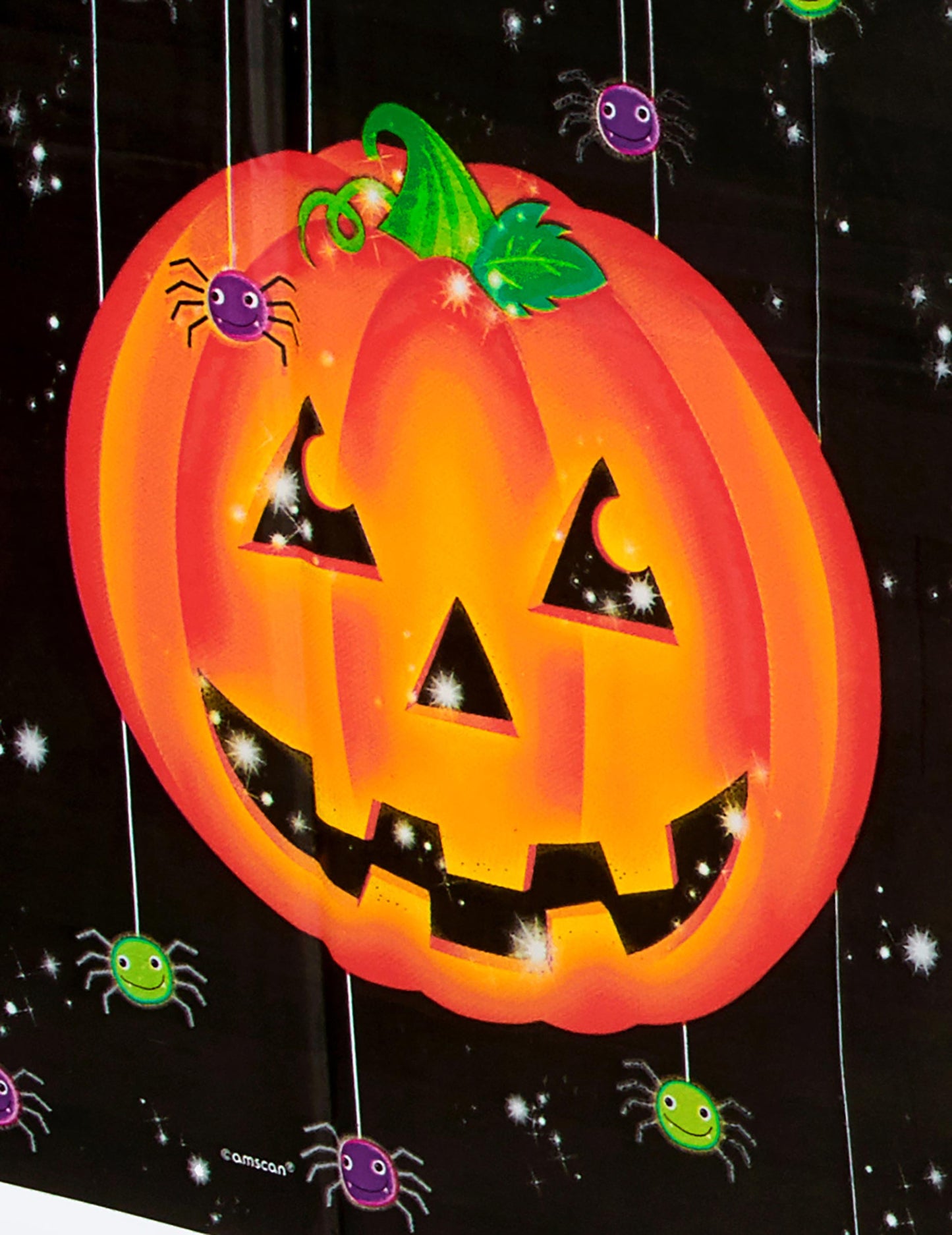 Halloween tök műanyag terítő