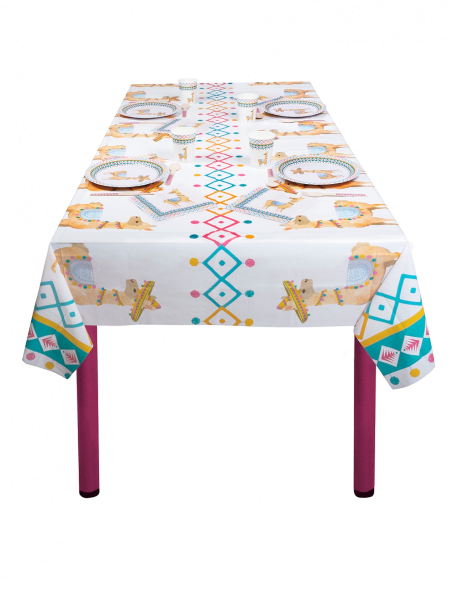 Fehér láma műanyag asztal 130 x 180 cm