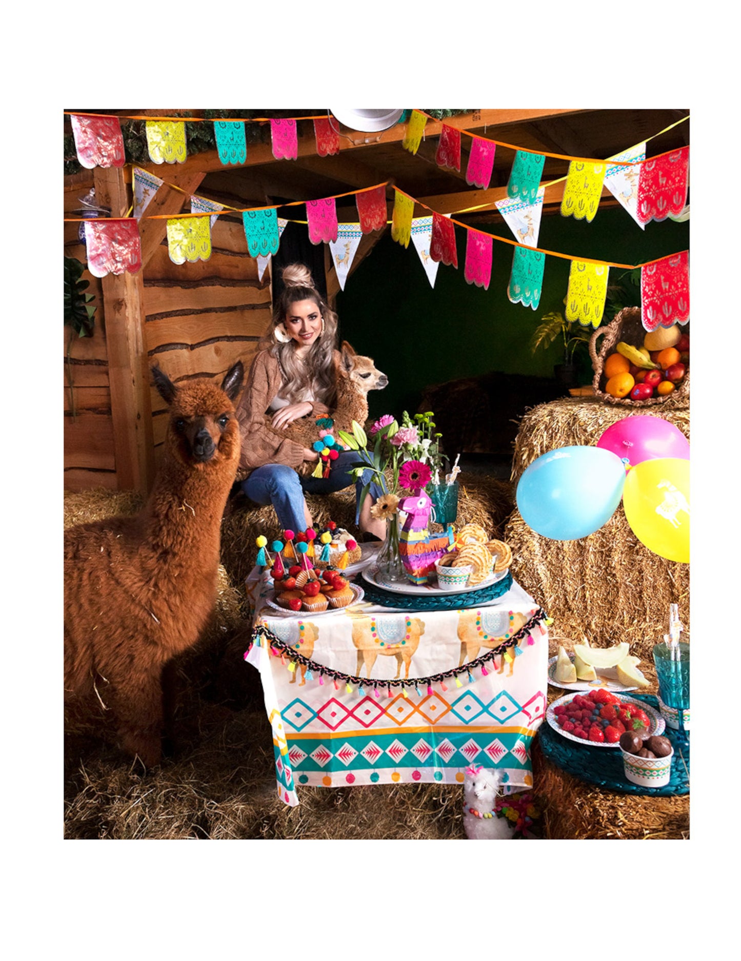 Fehér láma műanyag asztal 130 x 180 cm